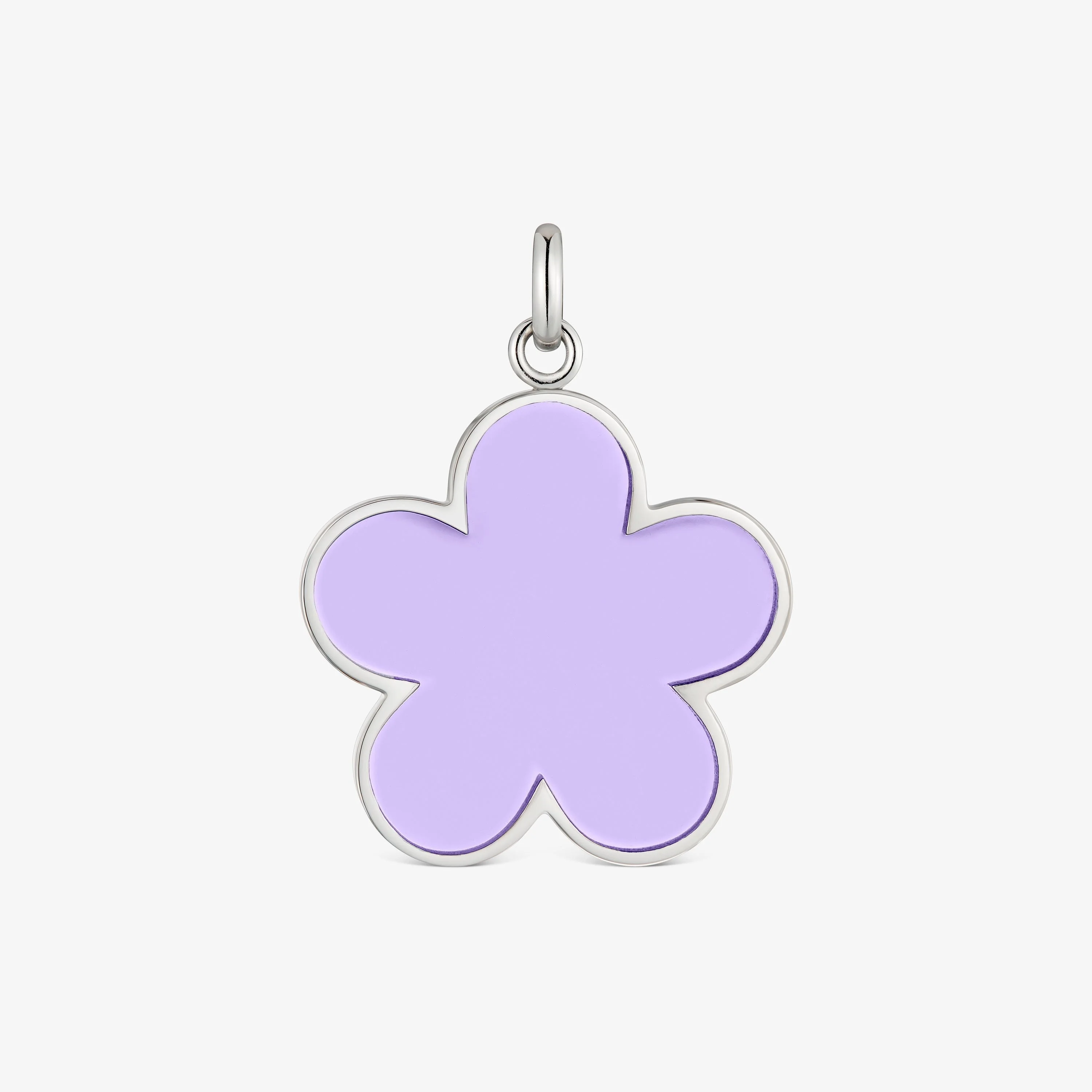 Steel and lilac resin flower Pendant TOUS Galaxy - 1
