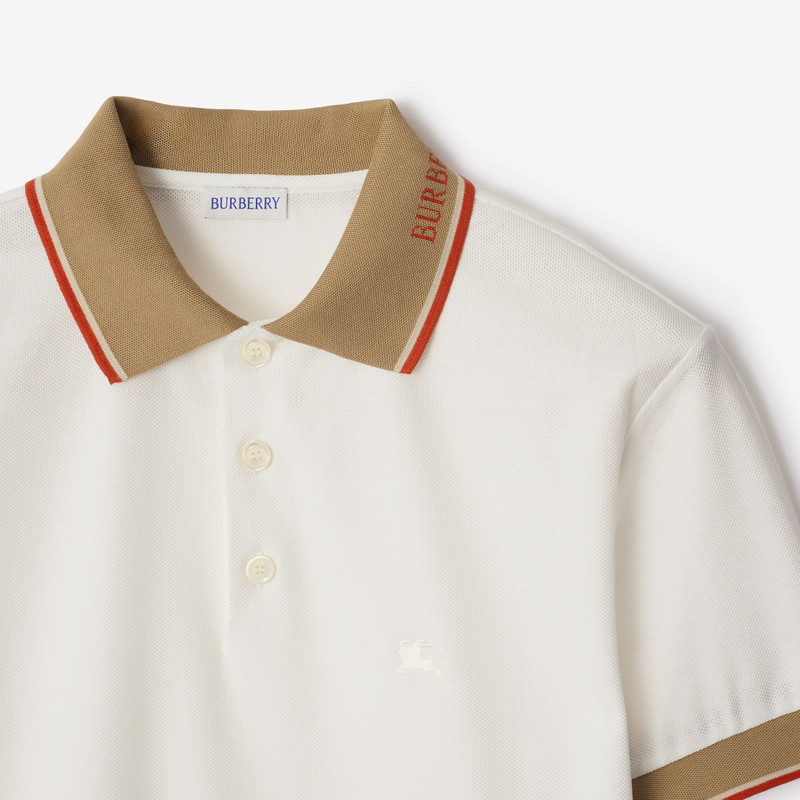 Burberry Logo Collar Cotton Polo Shirt outlook