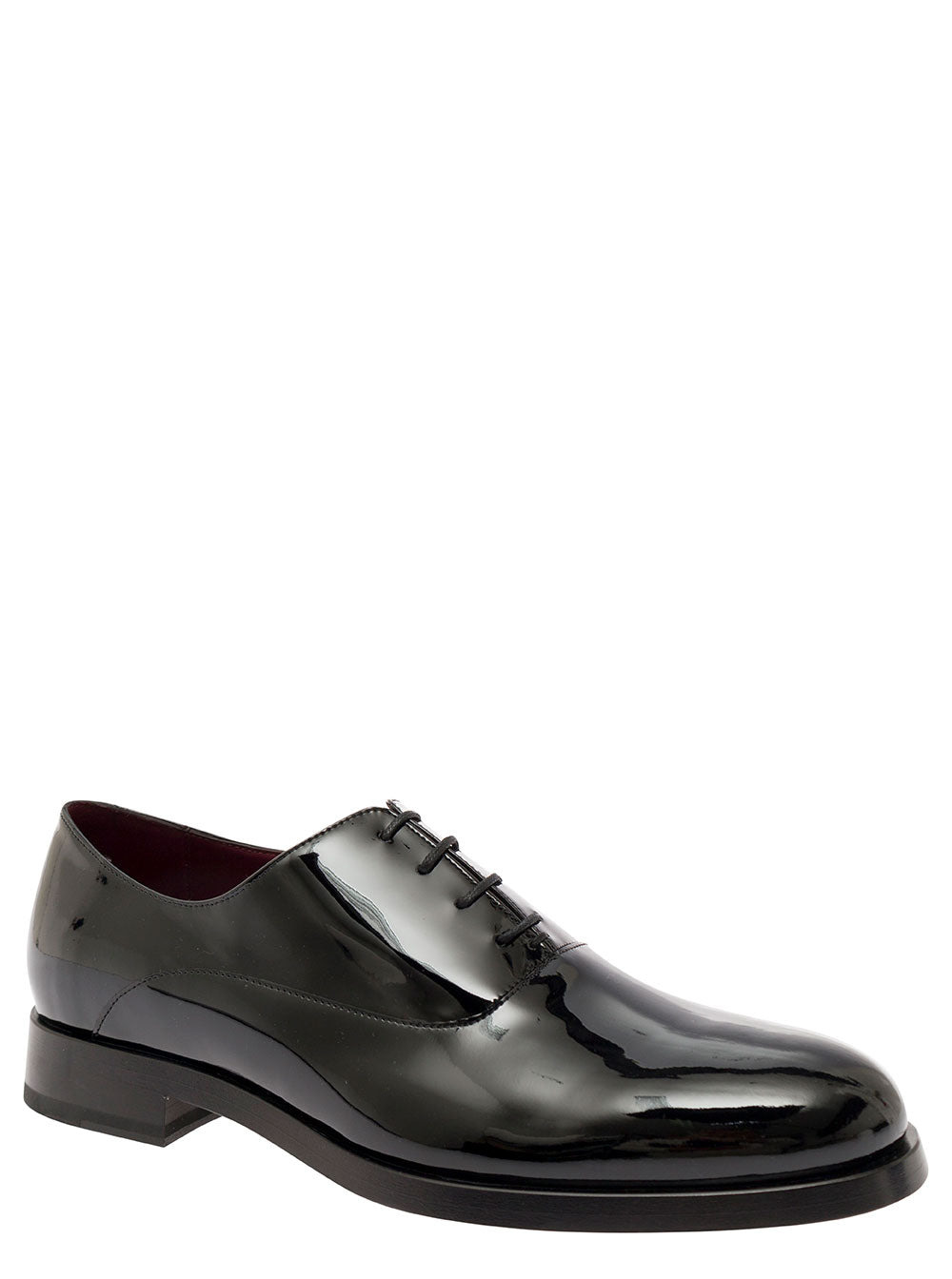Valentino Garavani Men Black Oxford Shoes In Leather Man - 2