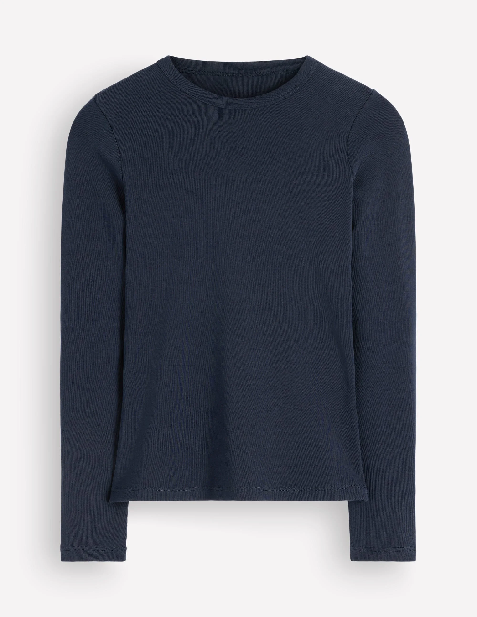 Annie Essential Crew Neck Top-NAVY - 1