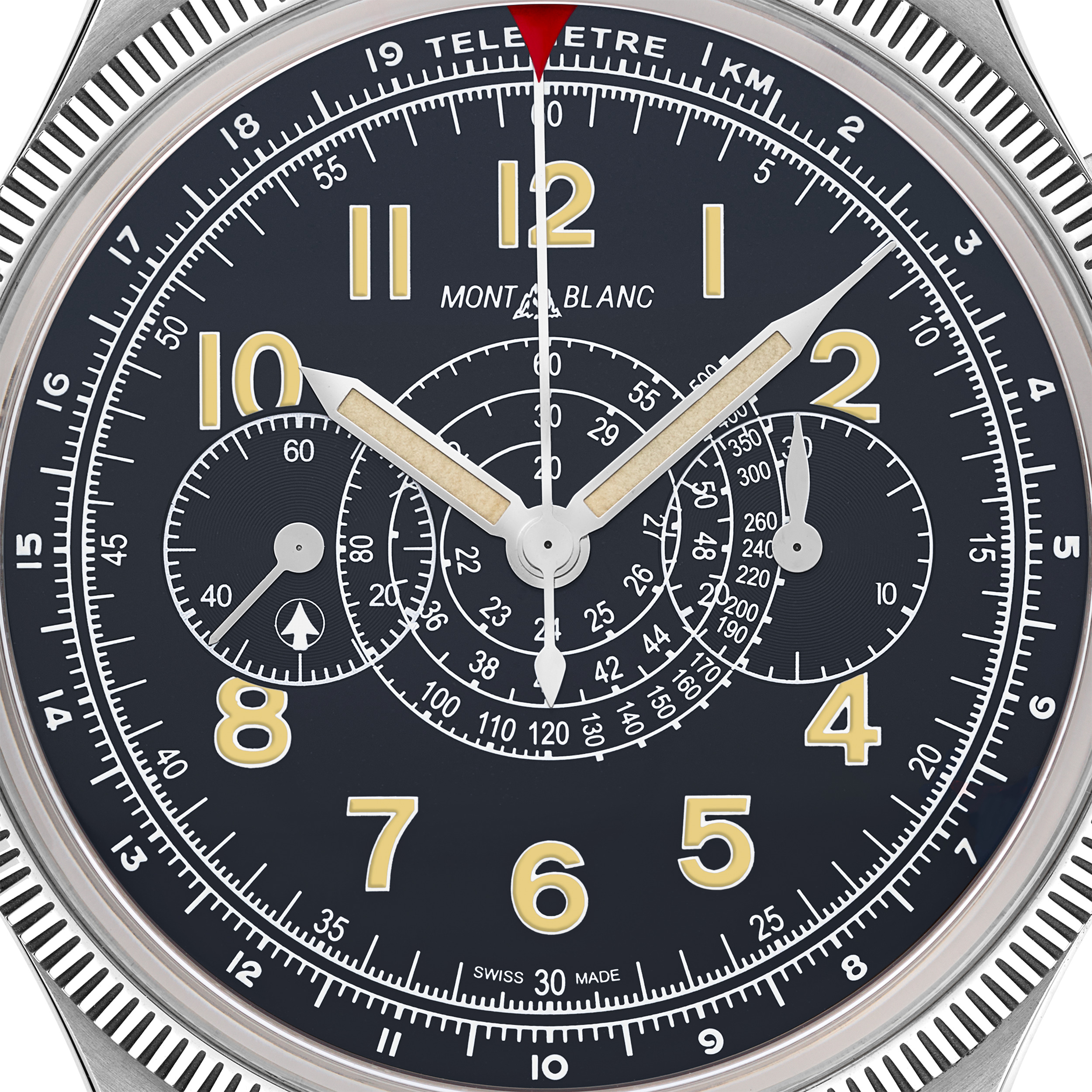MONTBLANC 1858  MINERVA MONOPUSHER CHRONOGRAPH RED ARROW LIMITED EDITION - 88 PIECES - 6