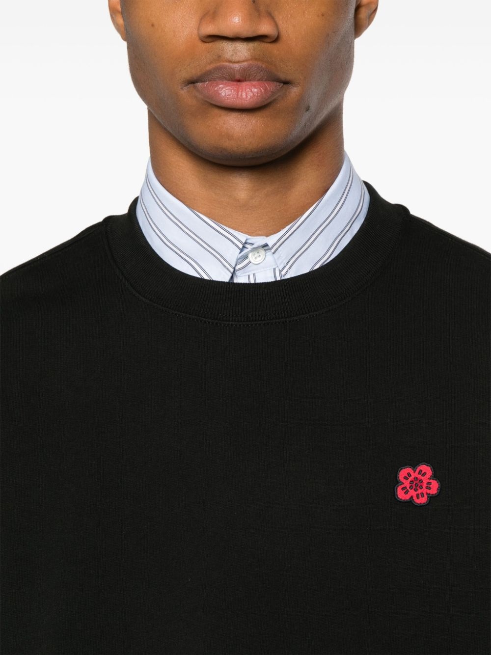 Boke Flower-patch cotton sweatshirt - 5