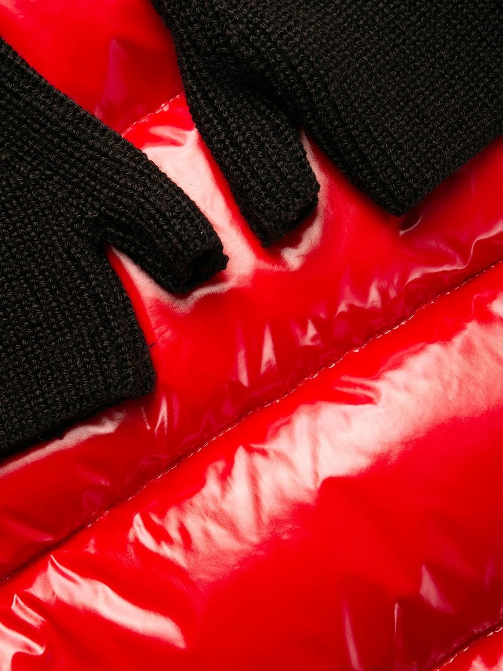 glove detail puffer jacket - 6