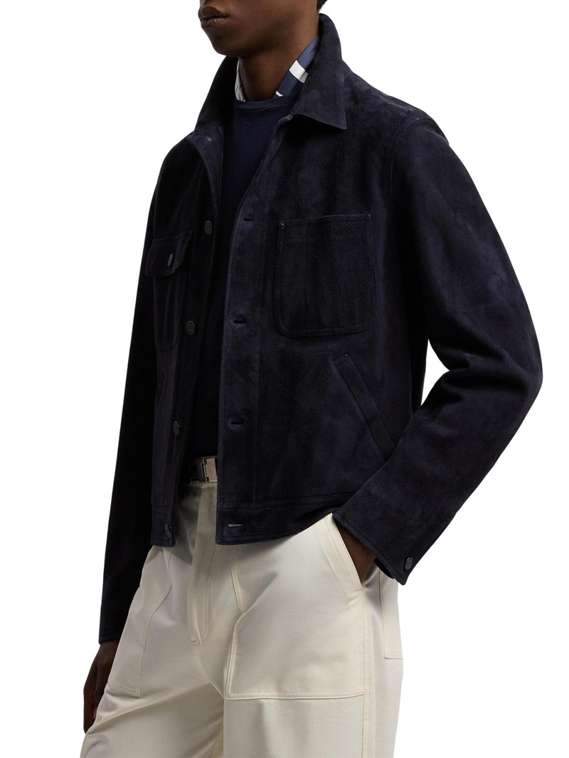 Men's Suede Jacket - Classic Chairman Navy 4