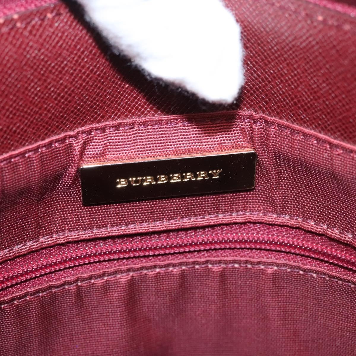 Burberry Nova Check Tote Bag Canvas Beige Red Gold - 11
