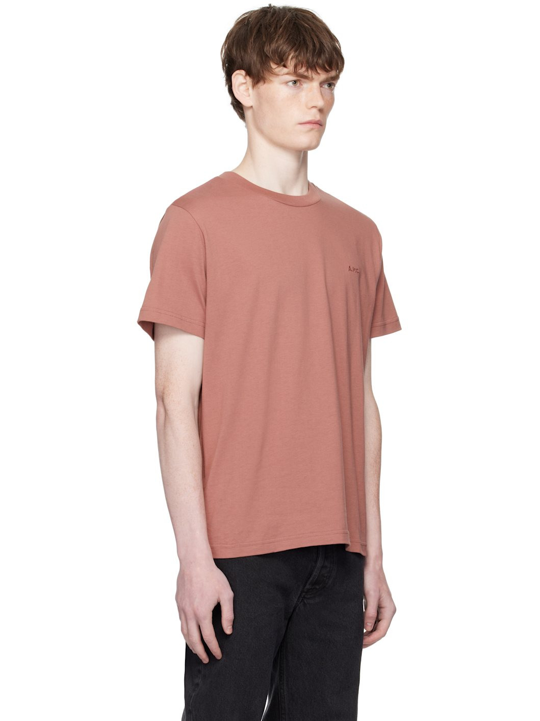 Pink Standard 'APC' Brodé T-shirt - 2