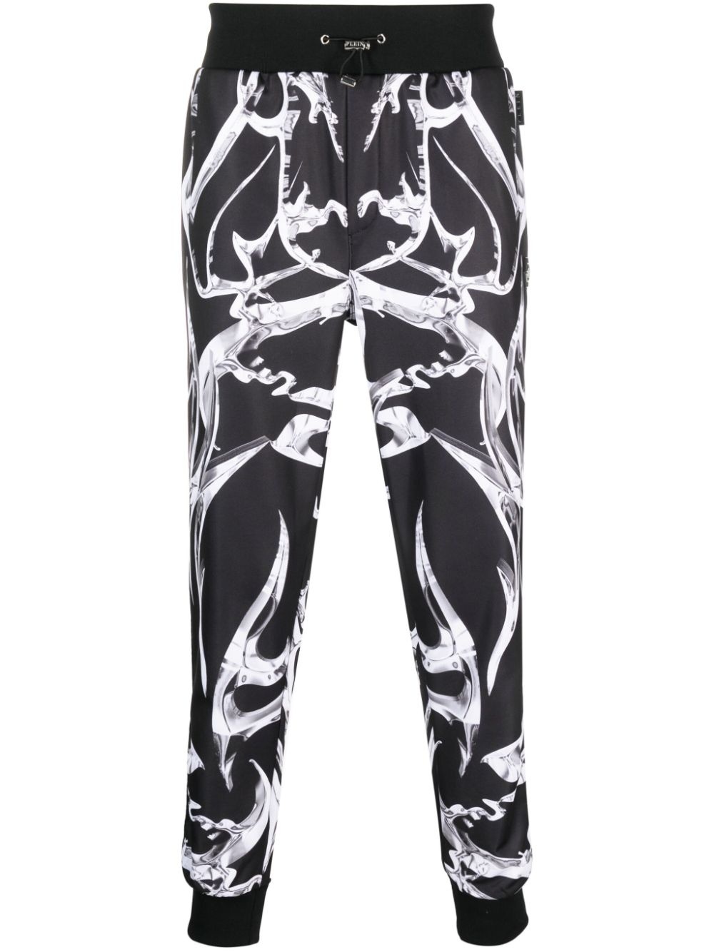 Chrome abstract-pattern track pants - 1