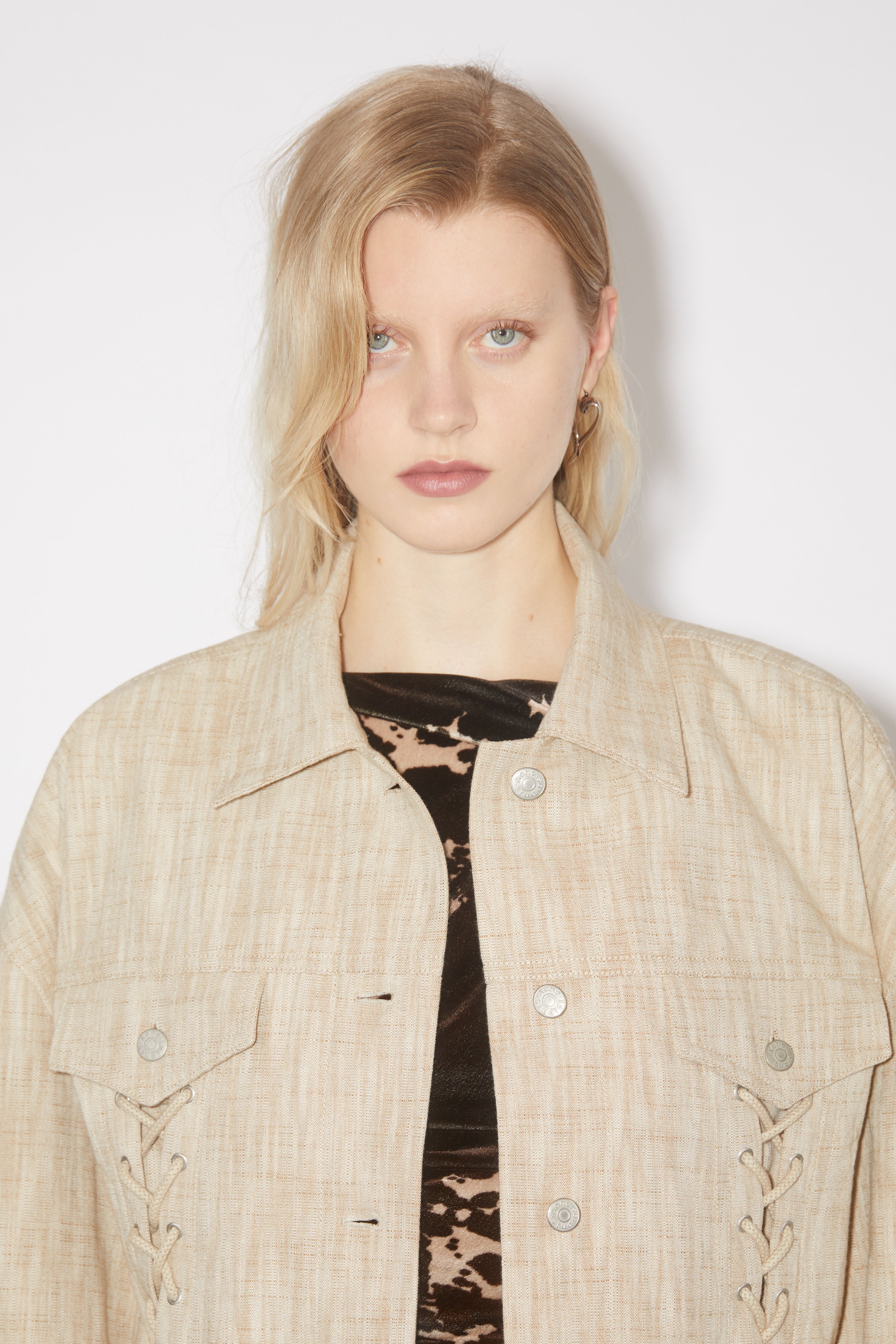 Relaxed fit jacket - Beige - 6