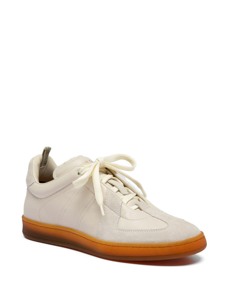 OFFICINE CREATIVE MILITIA 102 panelled leather sneakers outlook