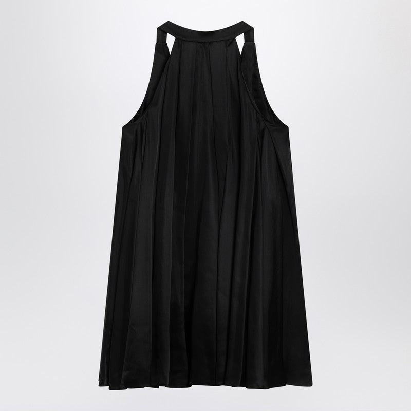 Loewe Black Viscose Trapeze Mini Dress Women - 2
