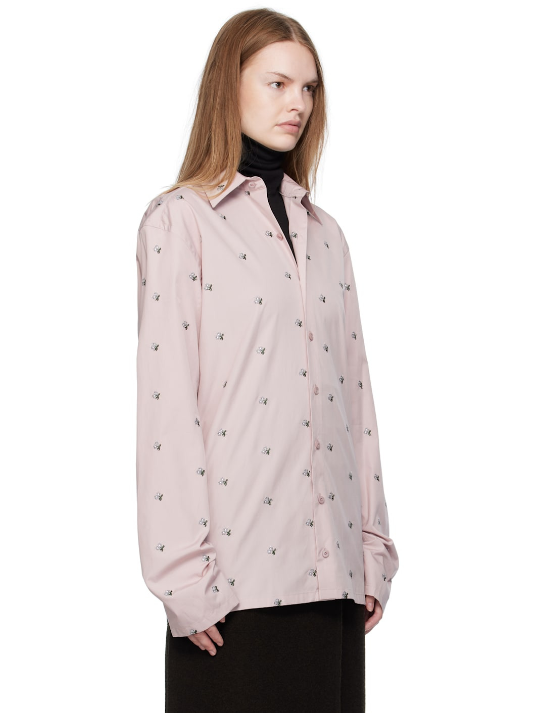 Pink Embroidered Shirt - 2