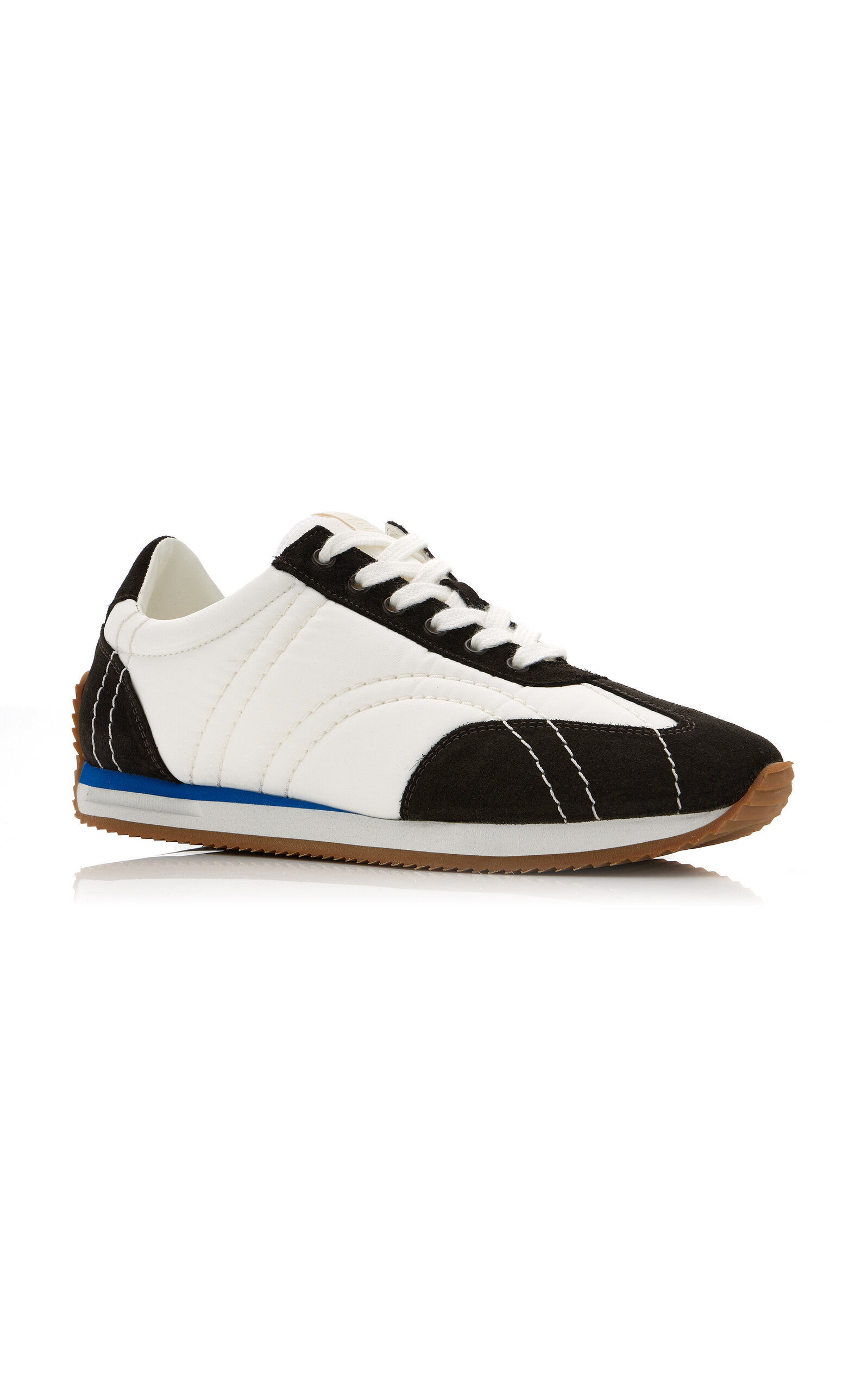 Quilted Suede-Trimmed Sneakers multi - 4