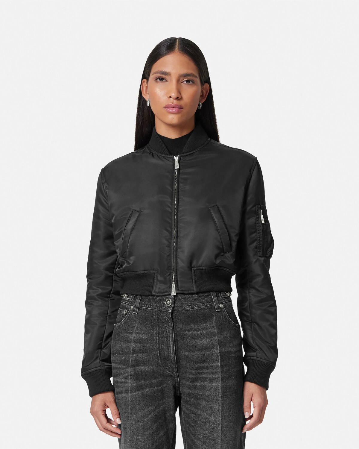 Cropped Bomber Jacket - 4