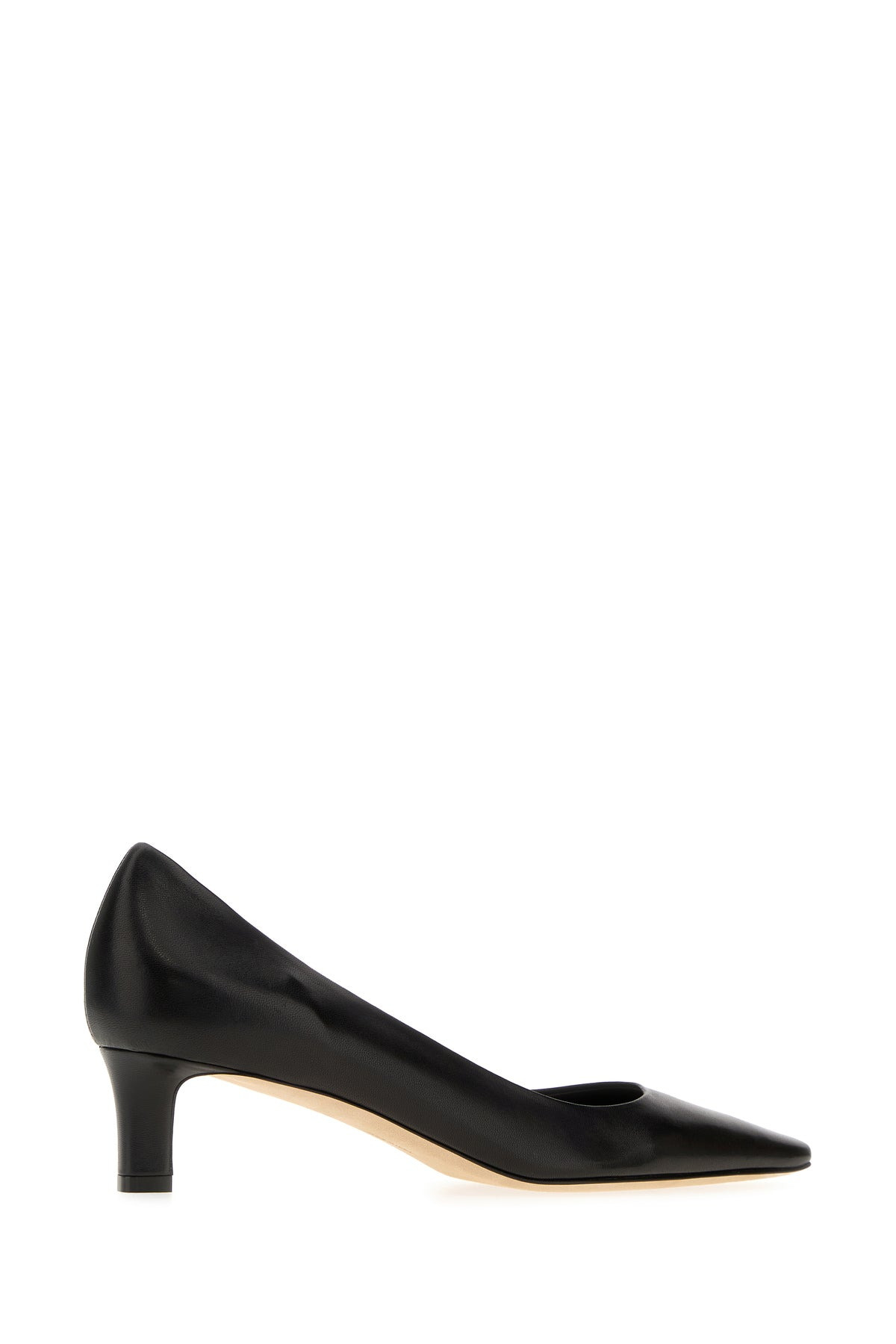 Black leather Carla 45 pumps - 3