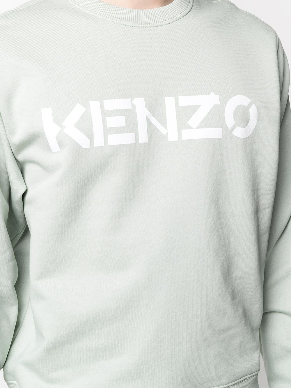 logo print crew neck sweatshirt - 5