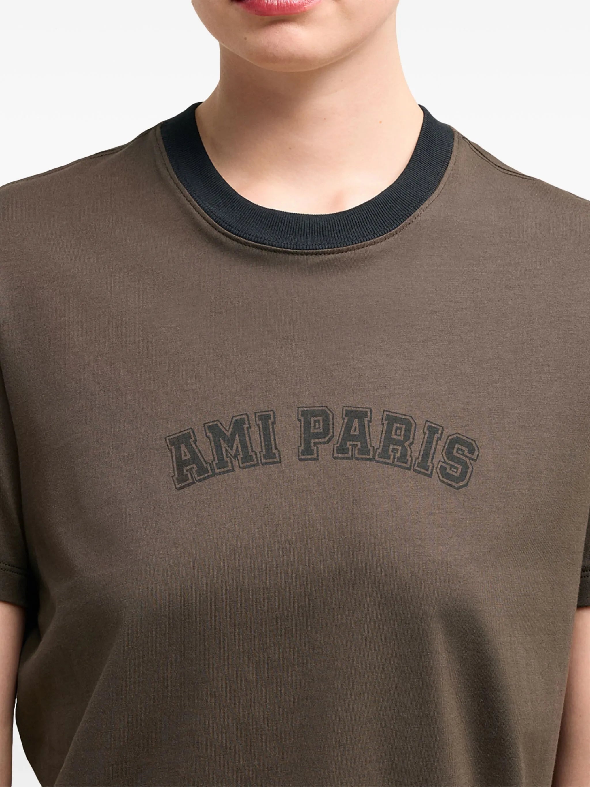 Ami Logo Print Organic Cotton T-shirt - 3
