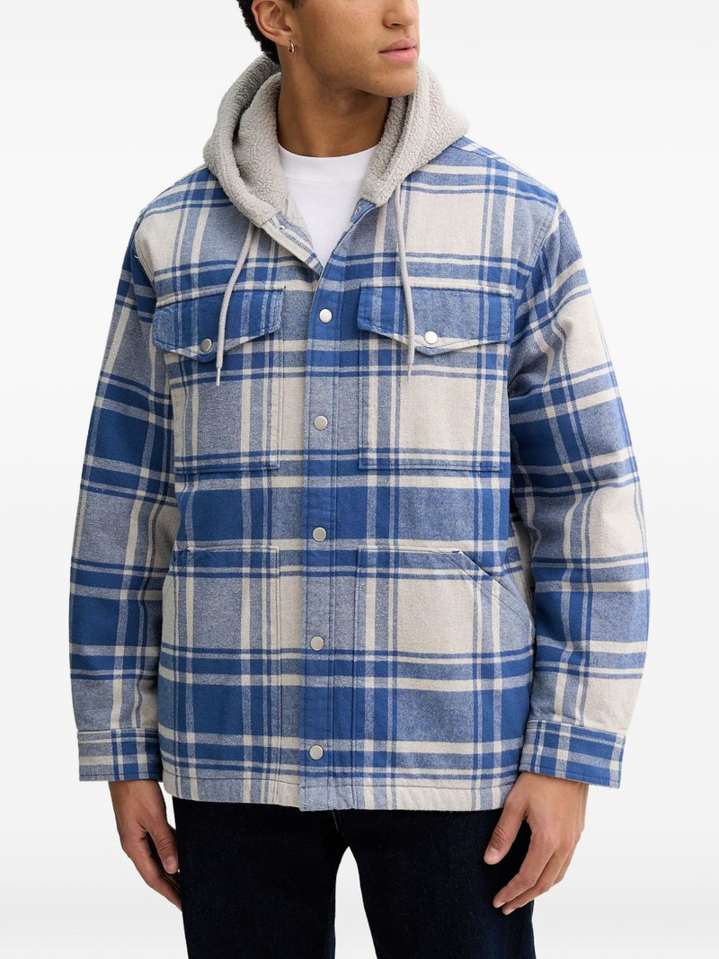 Piedmont Hooded Plaid Shacket jacket 1