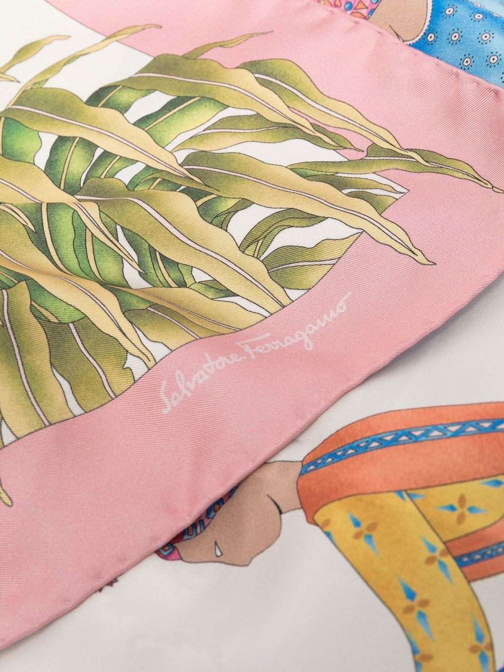 Ferragamo Women India Print Silk Scarf - 2