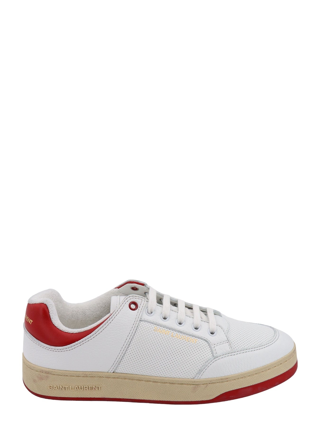 Perforated leather sneakers - 1