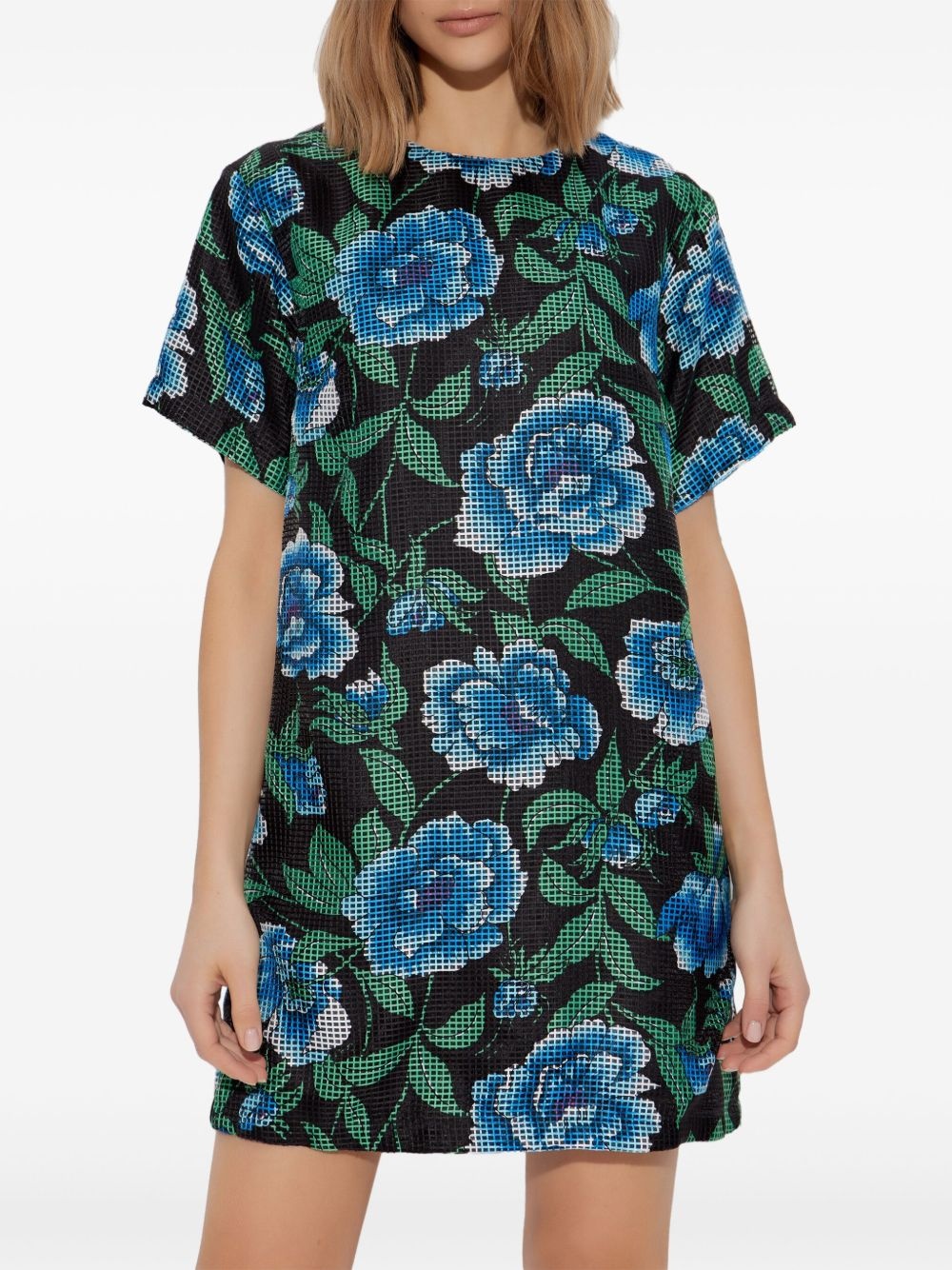 Peonies mini dress - 2