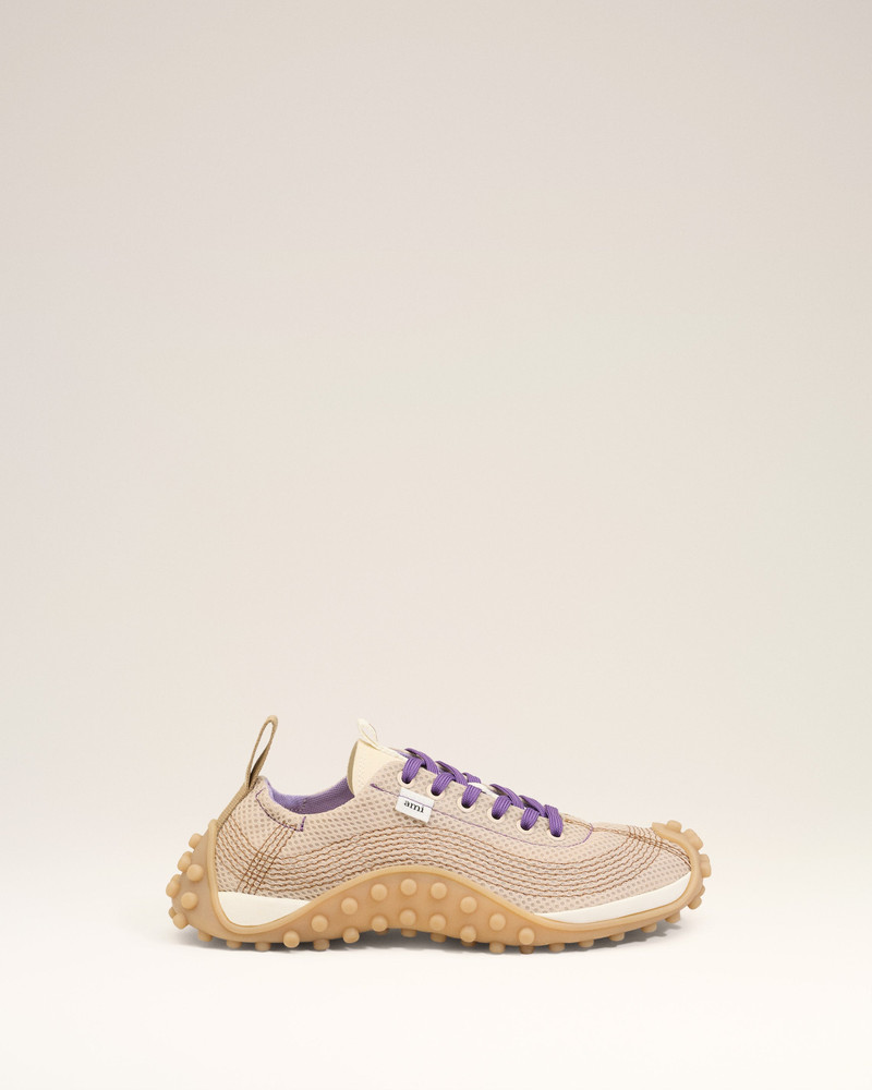 AMI Paris WHITE MESH LOW TOP MIRAGE SNEAKERS outlook