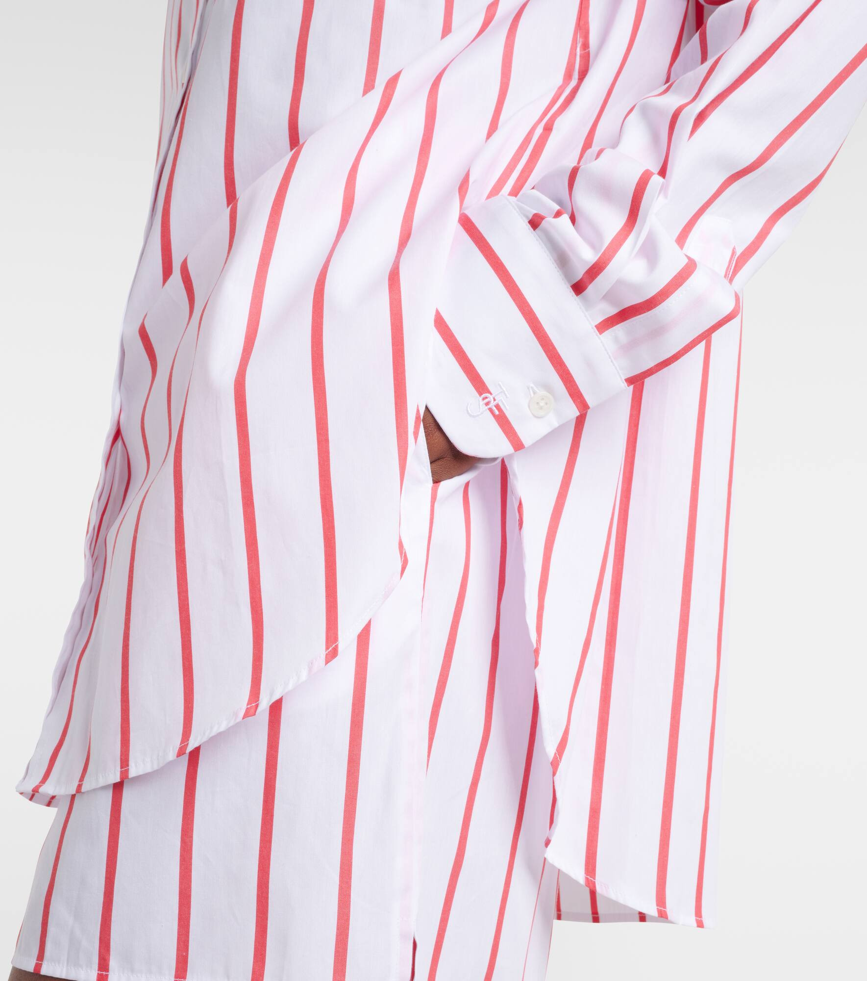 Lui striped cotton poplin shirt - 5