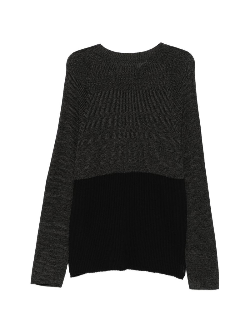 Yohji Yamamoto colour-block sweater outlook