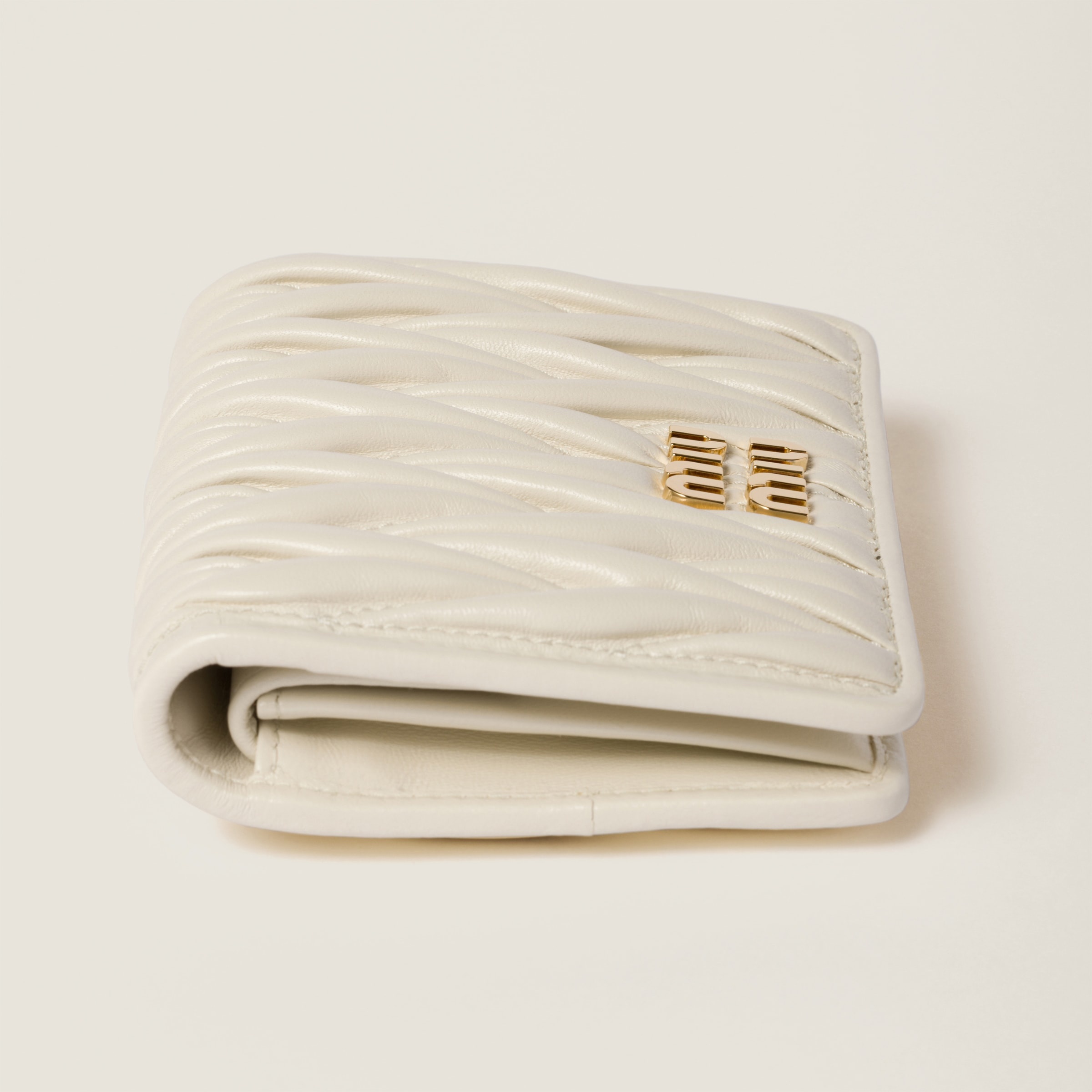 Small matelassé nappa leather wallet - 4