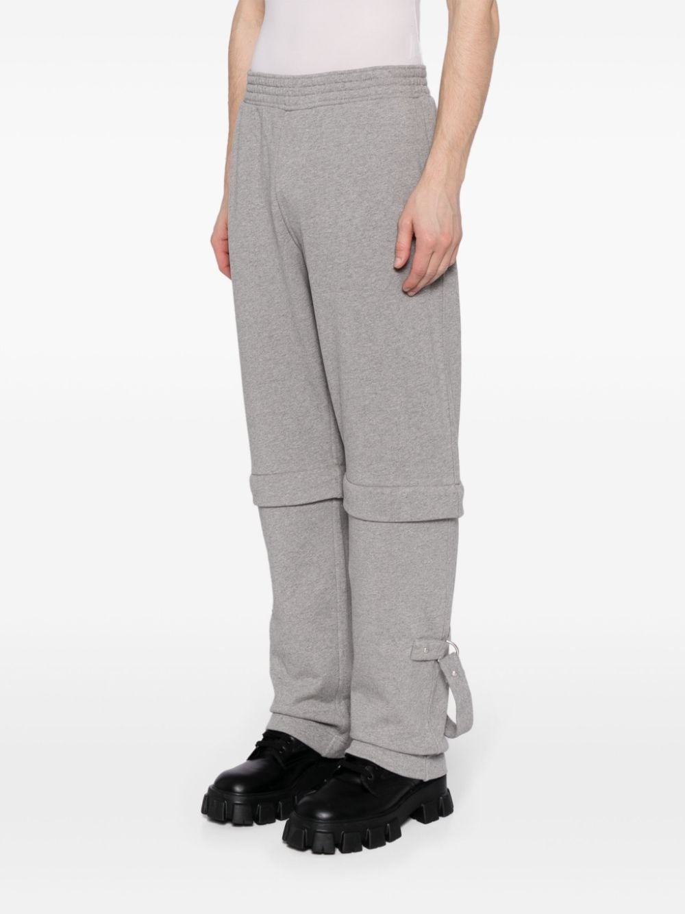 detachable-leg cotton track pants - 3
