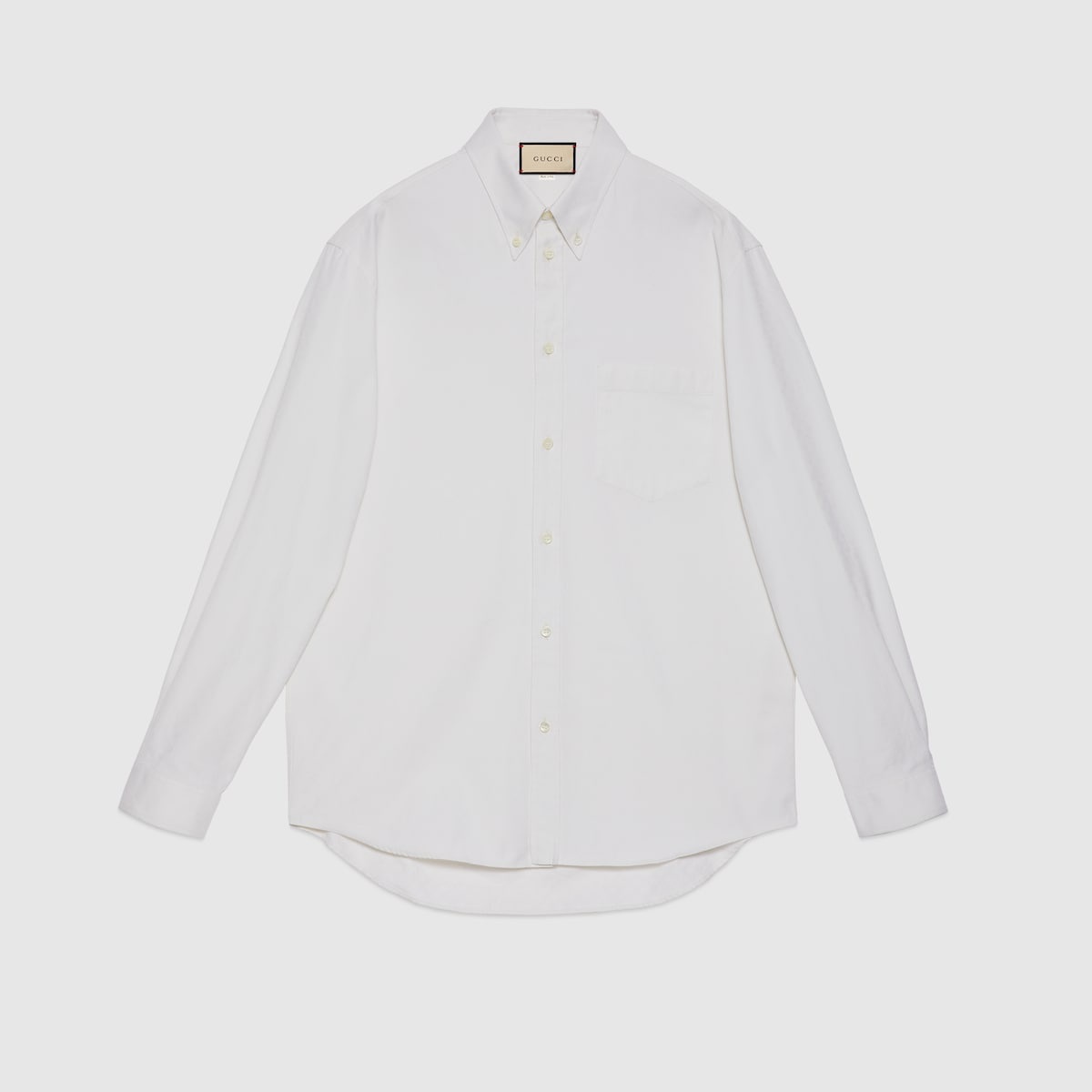 Oxford cotton shirt with embroidery - 1