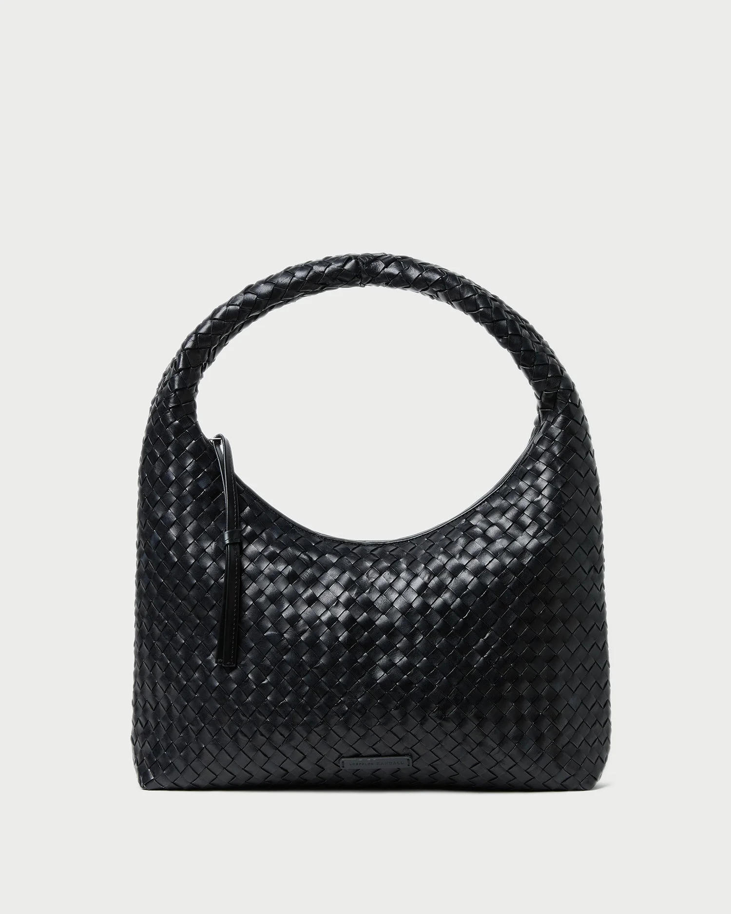 Willow Black Woven Hobo Bag - 1