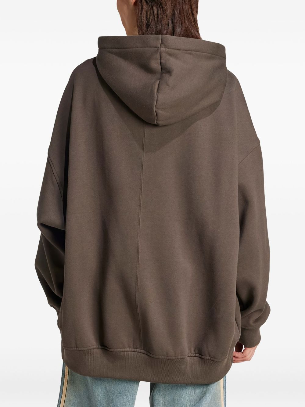 logo long-sleeves cotton hoodie - 3