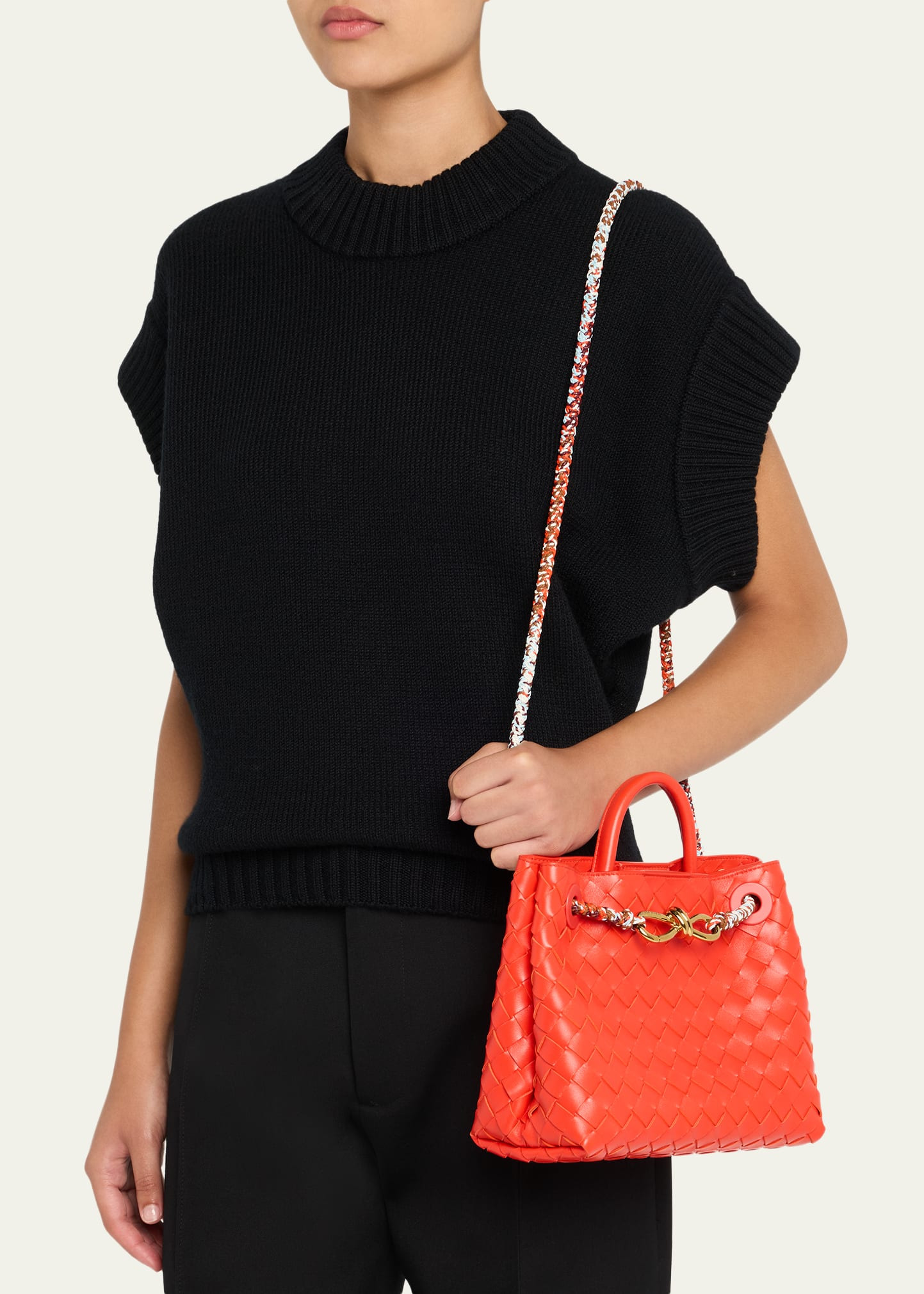 Andiamo Small Leather Top-Handle Bag - 2