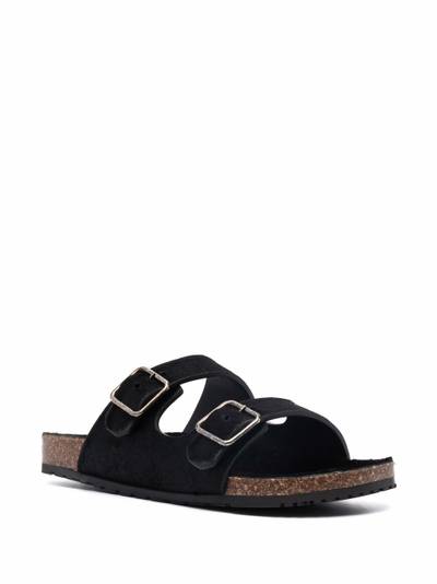 SAINT LAURENT buckled slide sandals outlook