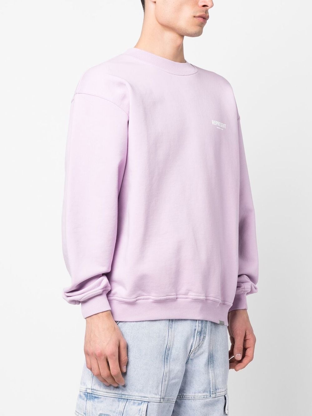 logo-print oversize jumper - 4