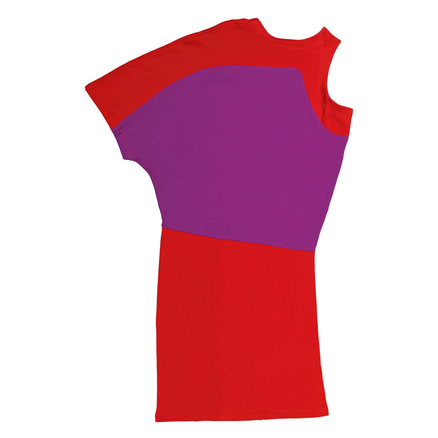 Atlein Ladies Purple One Sleeve Dress - 2