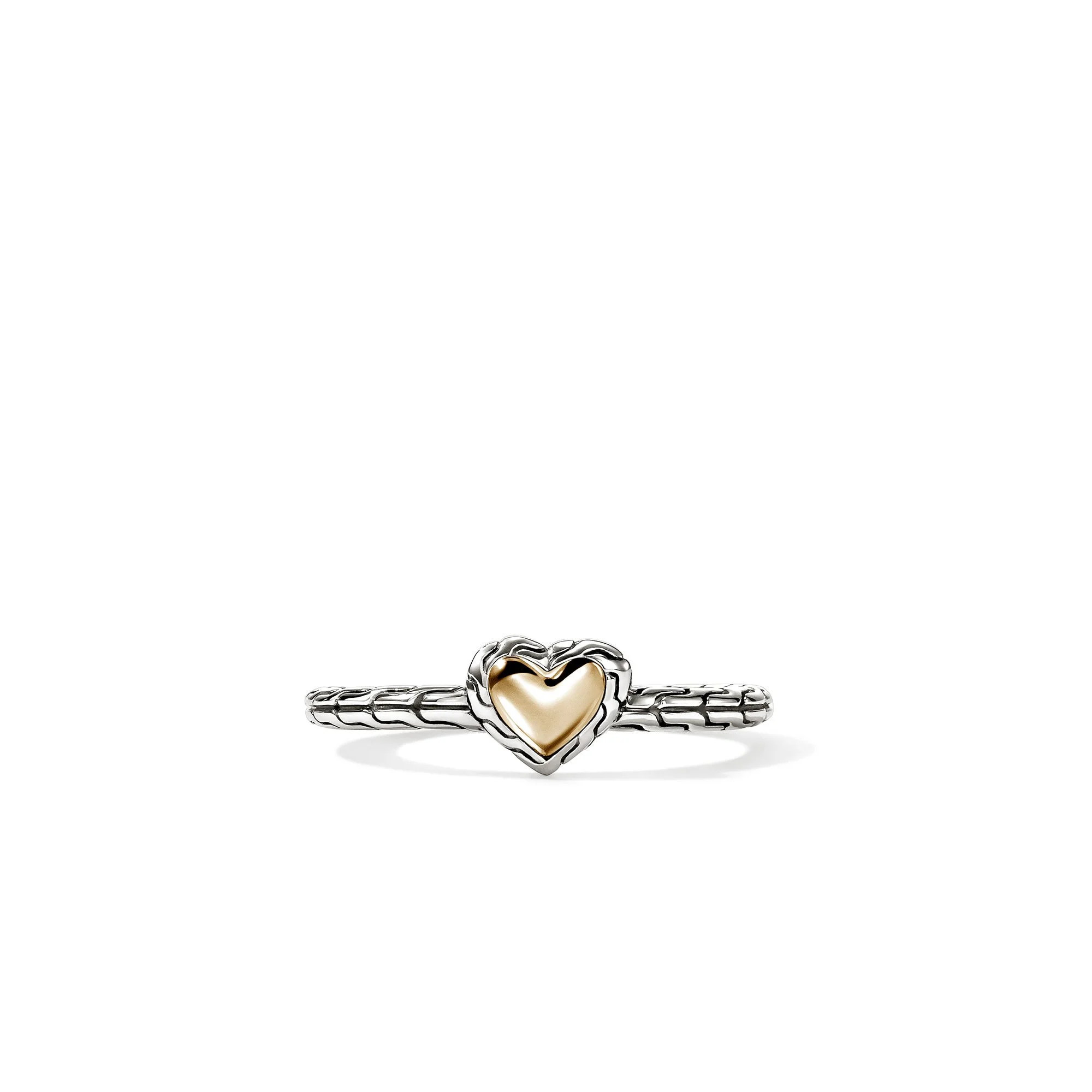 JH Essential Heart Ring, Sterling Silver, Gold - 1