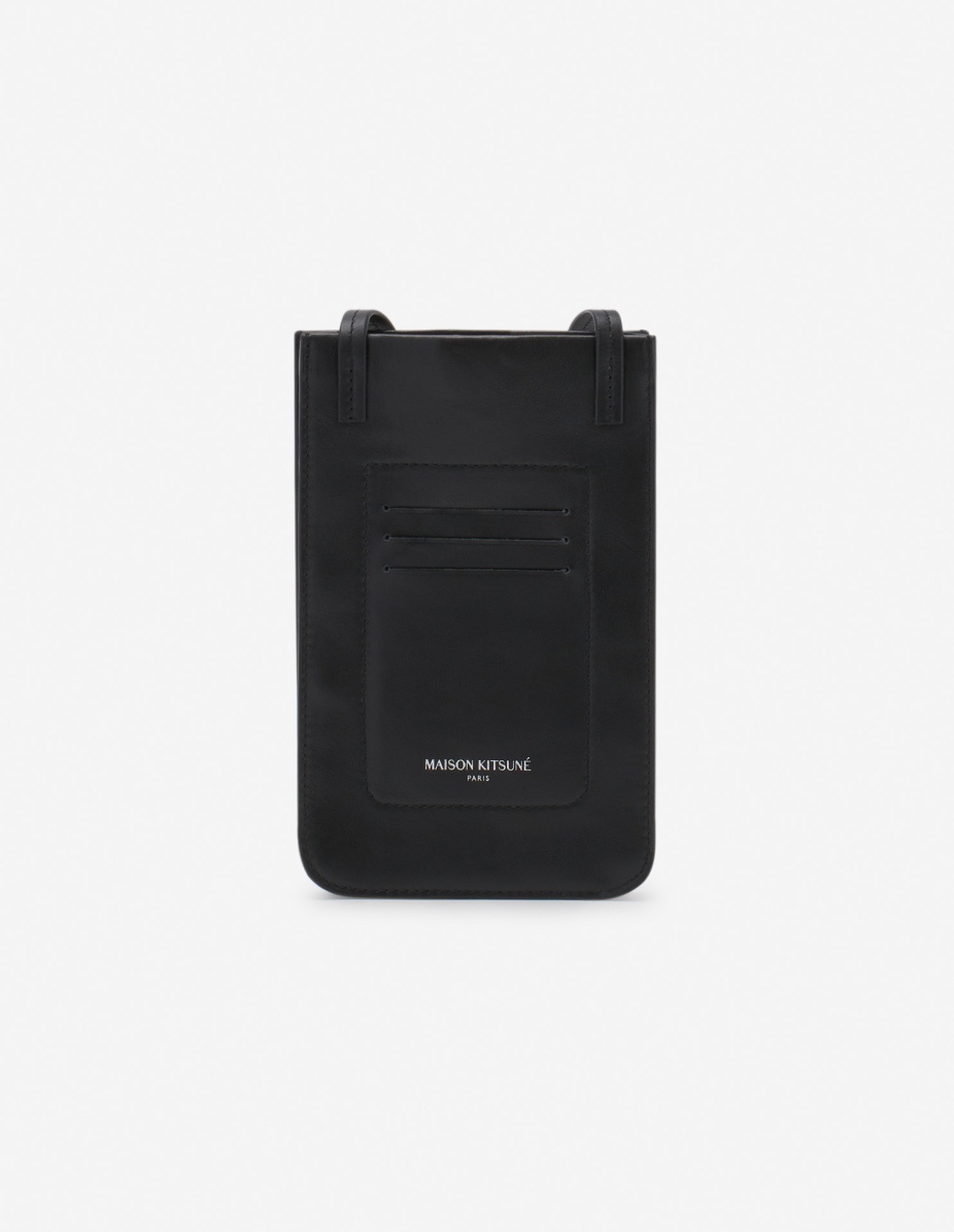 MAISON KITSUNE｜CROSSBAGS (FOX HEAD NECK POUCH (MM05340L Maison Kitsuné FOX HEAD NECK POUCH | REVERSIBLE