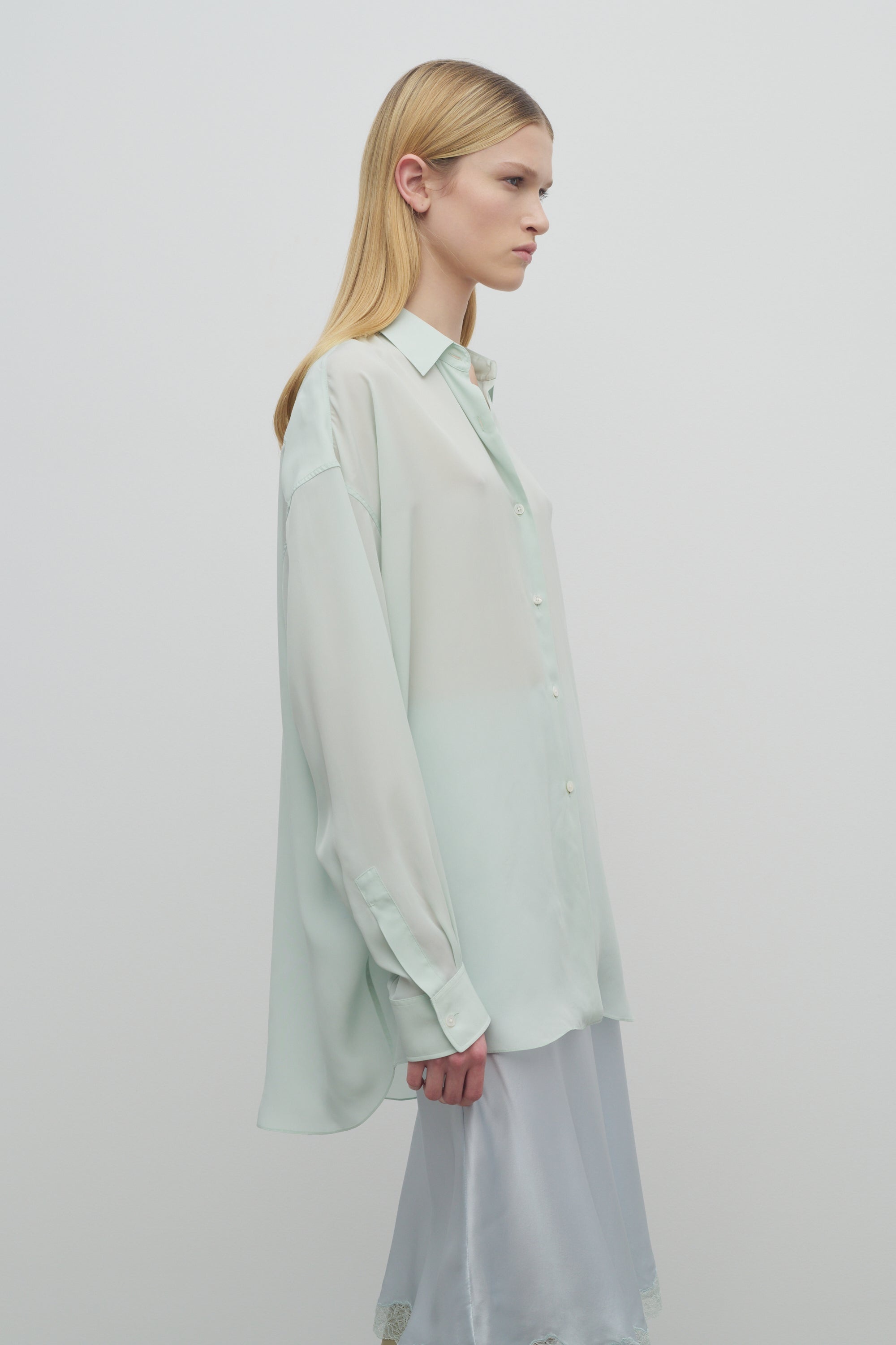 Caster Shirt in Cupro - 4