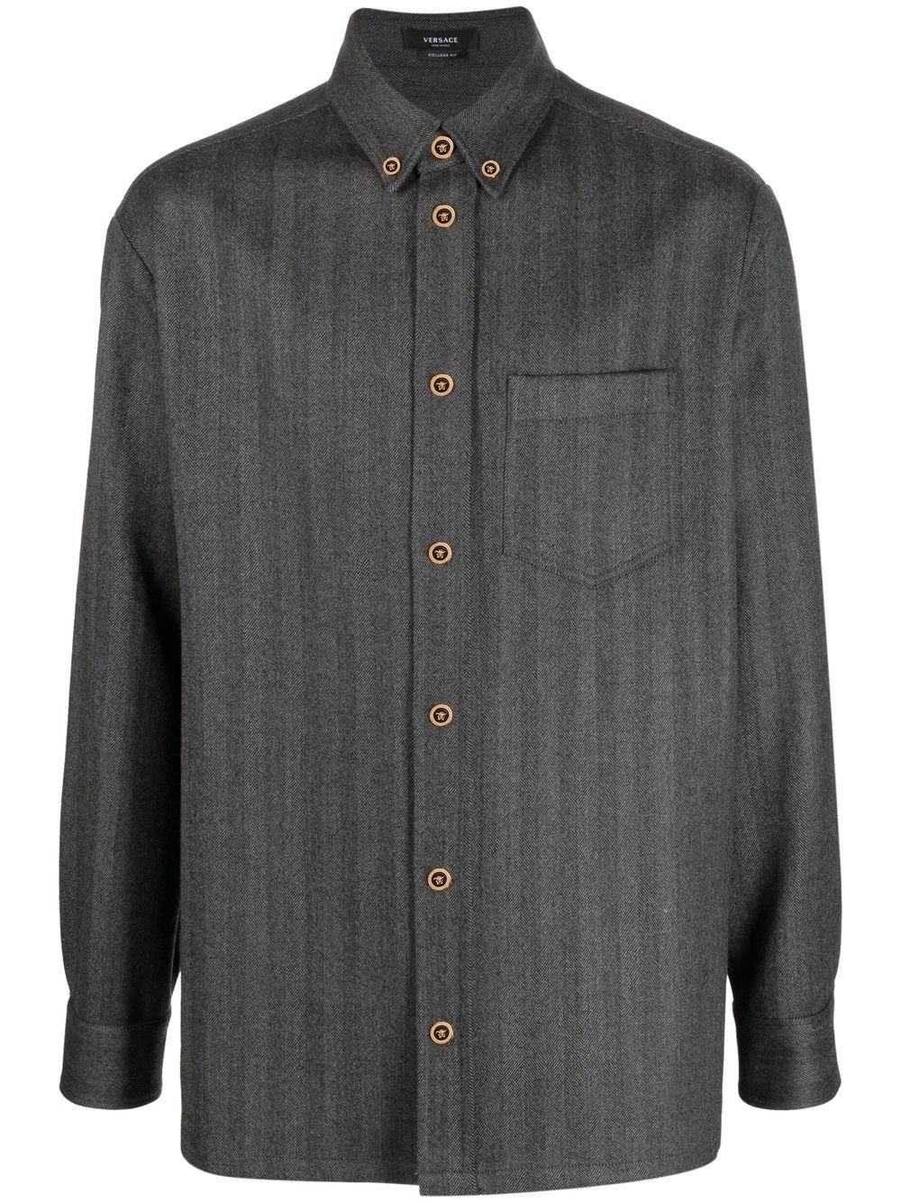 striped loose-fit shirt - 1