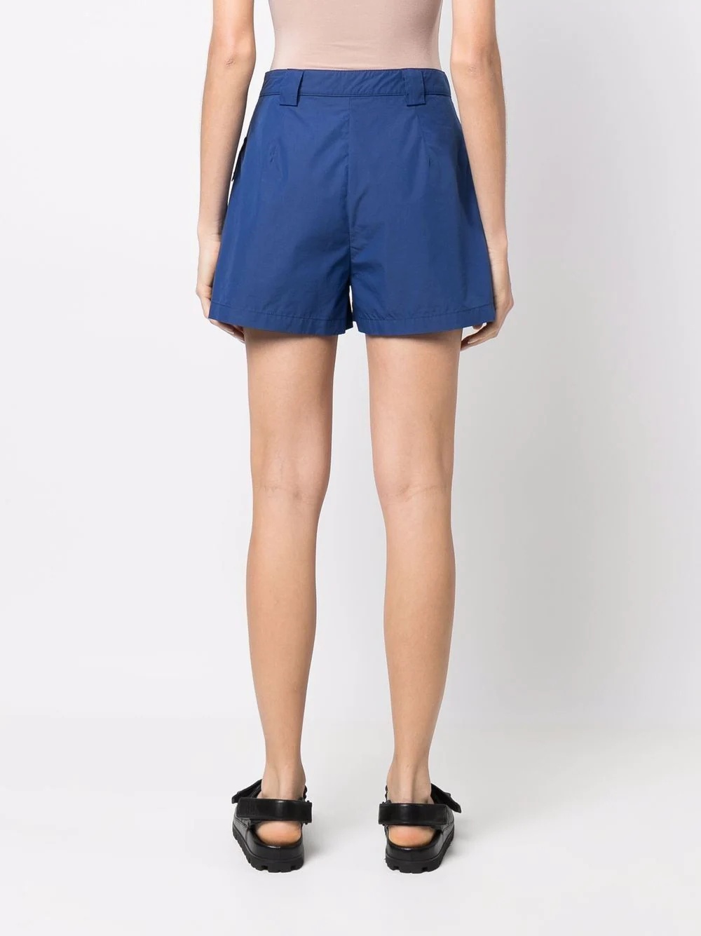 high-waisted cargo shorts - 4