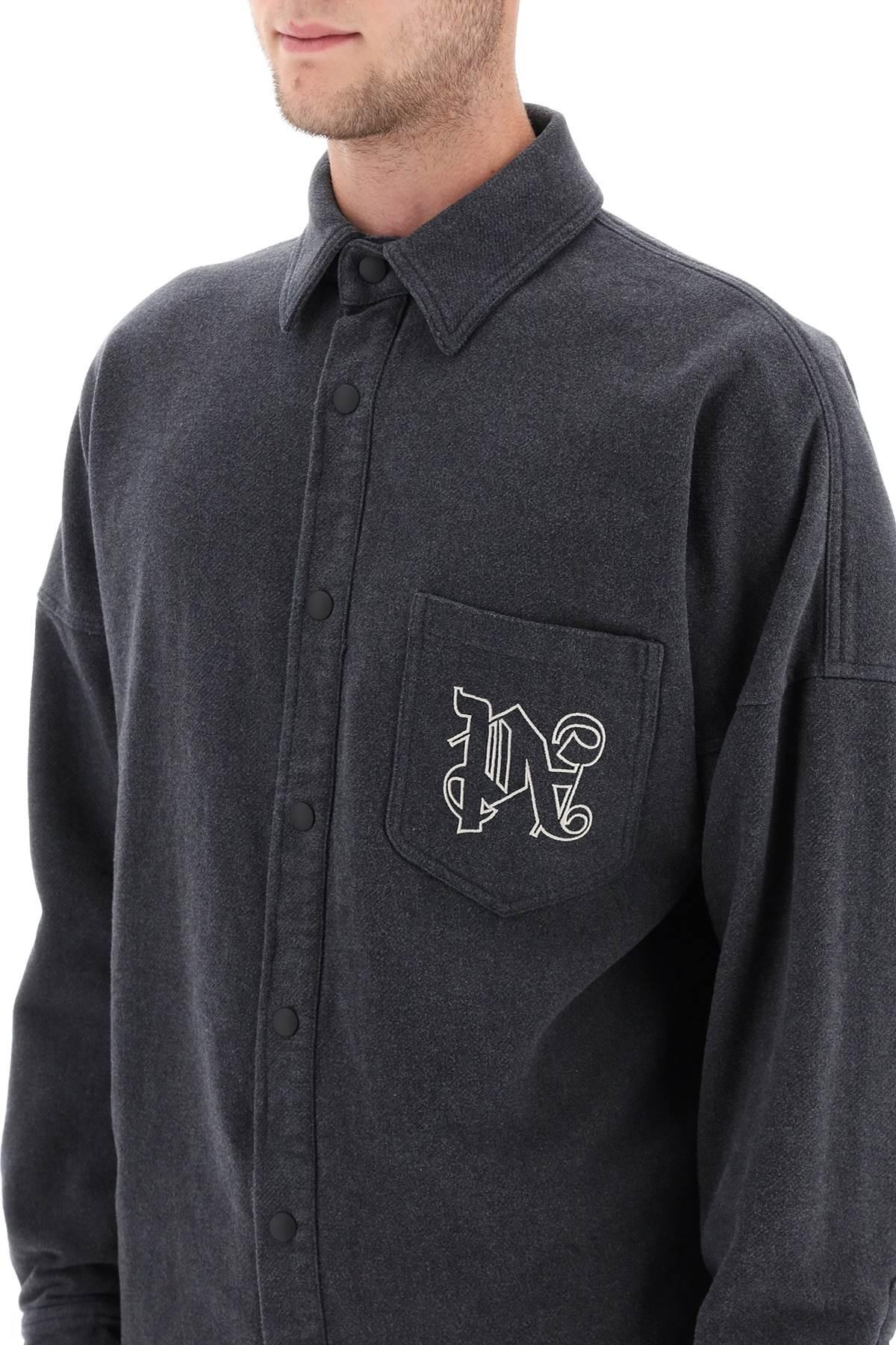 PA MONOGRAM FLANNEL OVERSHIRT - 5