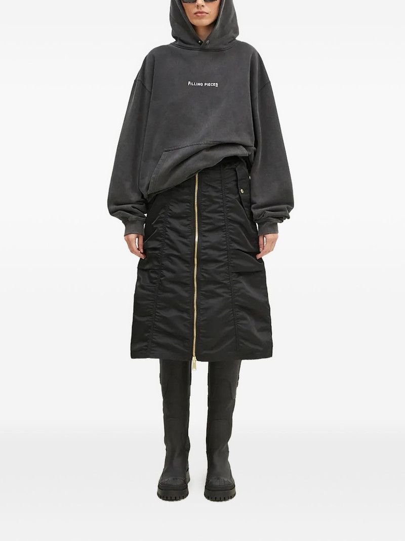 ALPHA INDUSTRIES zip midi skirt outlook