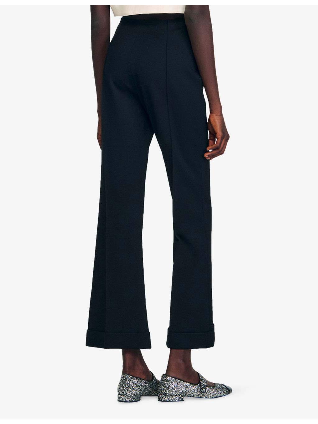 Straight-Leg High-Rise Stretch-Woven Trousers - 4