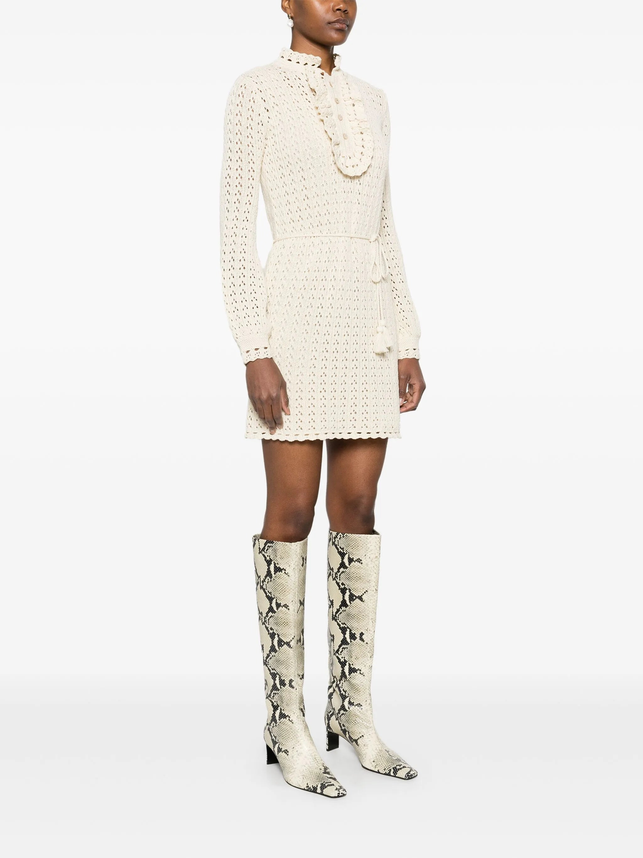 knitted mini dress - 3