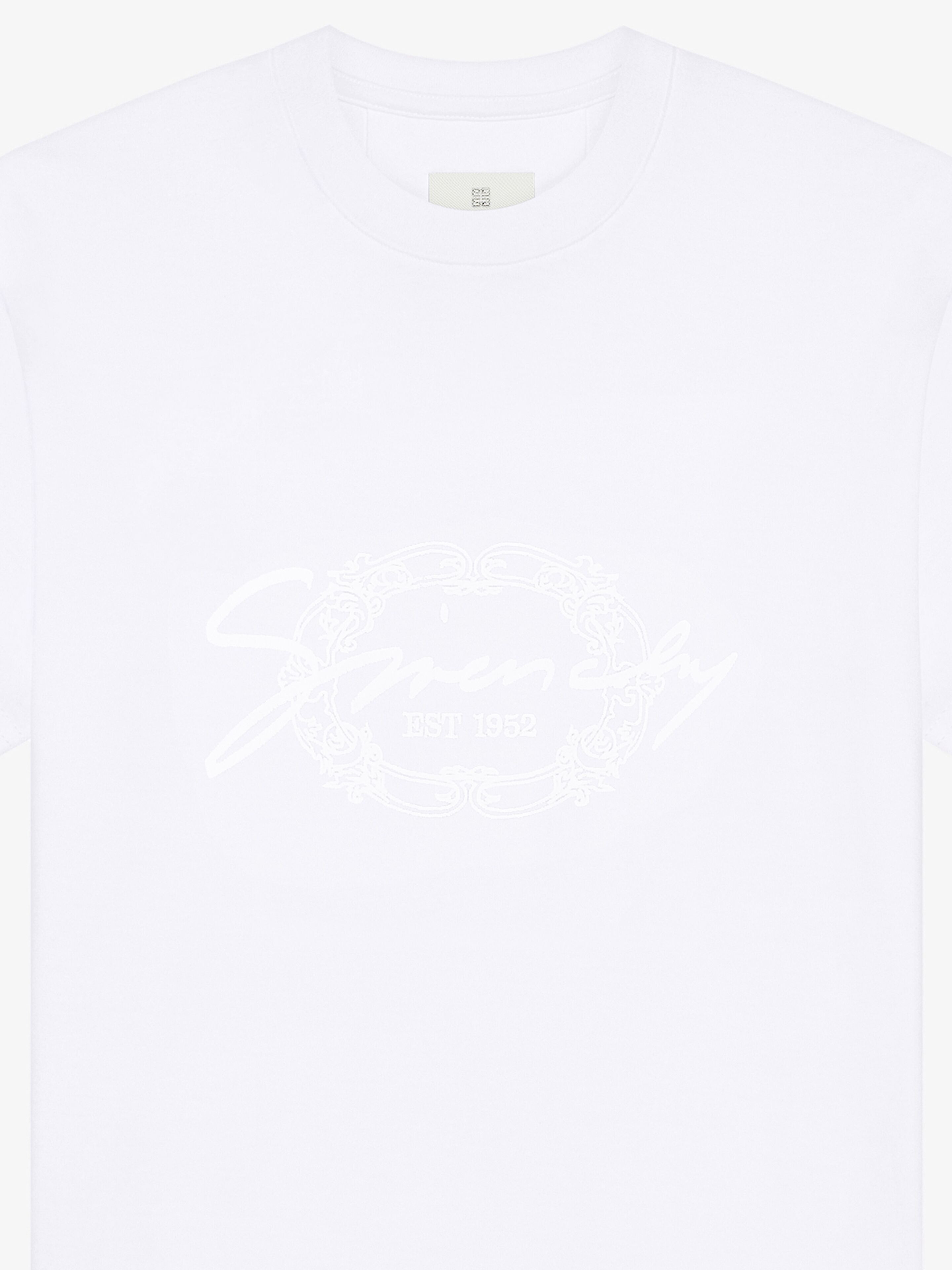 T-SHIRT IN COTTON WITH GIVENCHY MEDALLION - 2