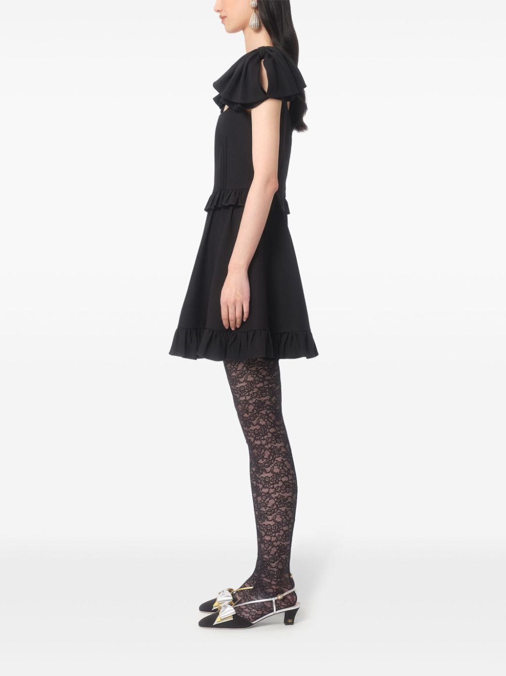 crepe couture mini dress - 4
