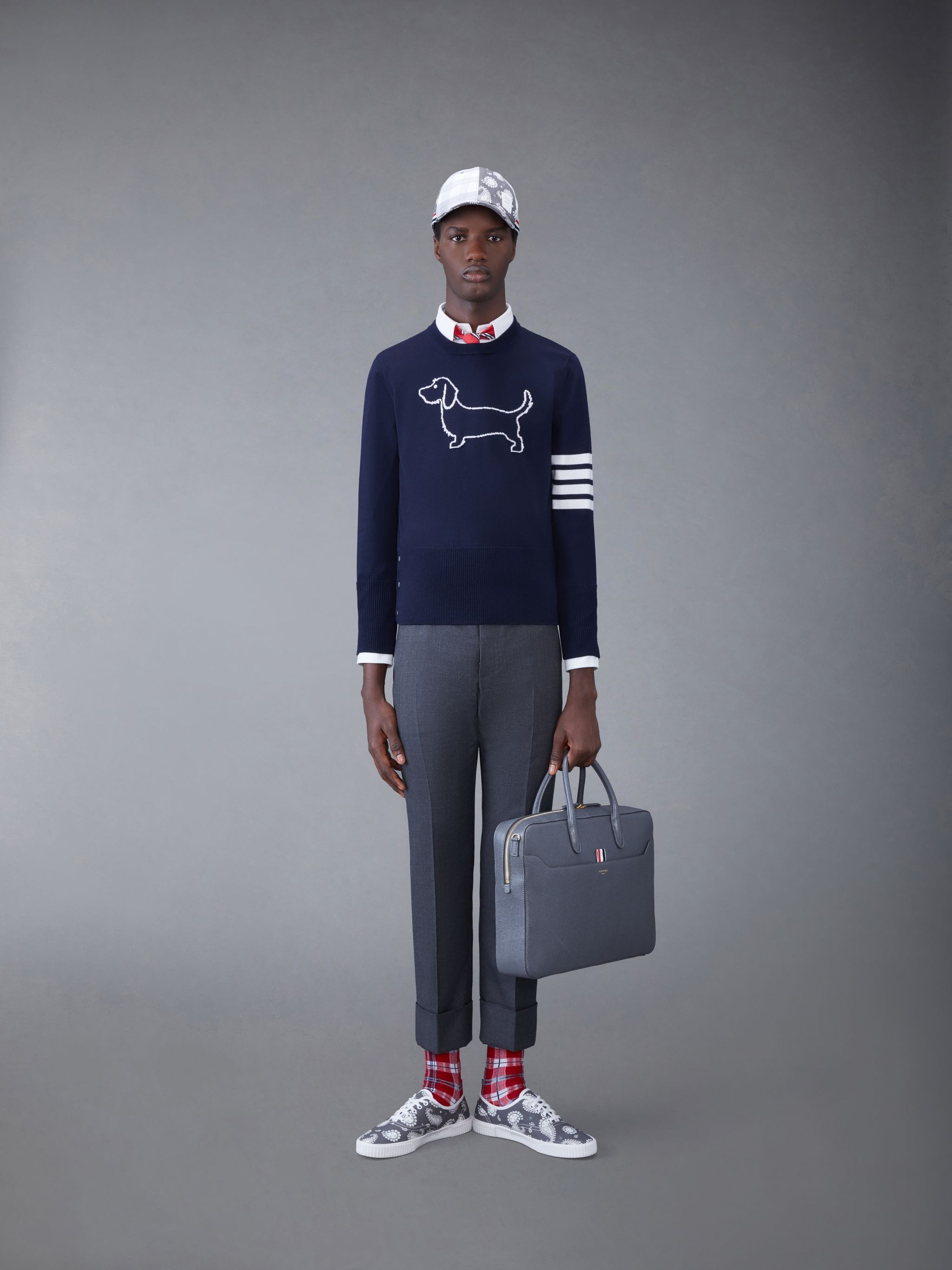 Merino Hector 4-Bar Crew Neck Pullover - 4