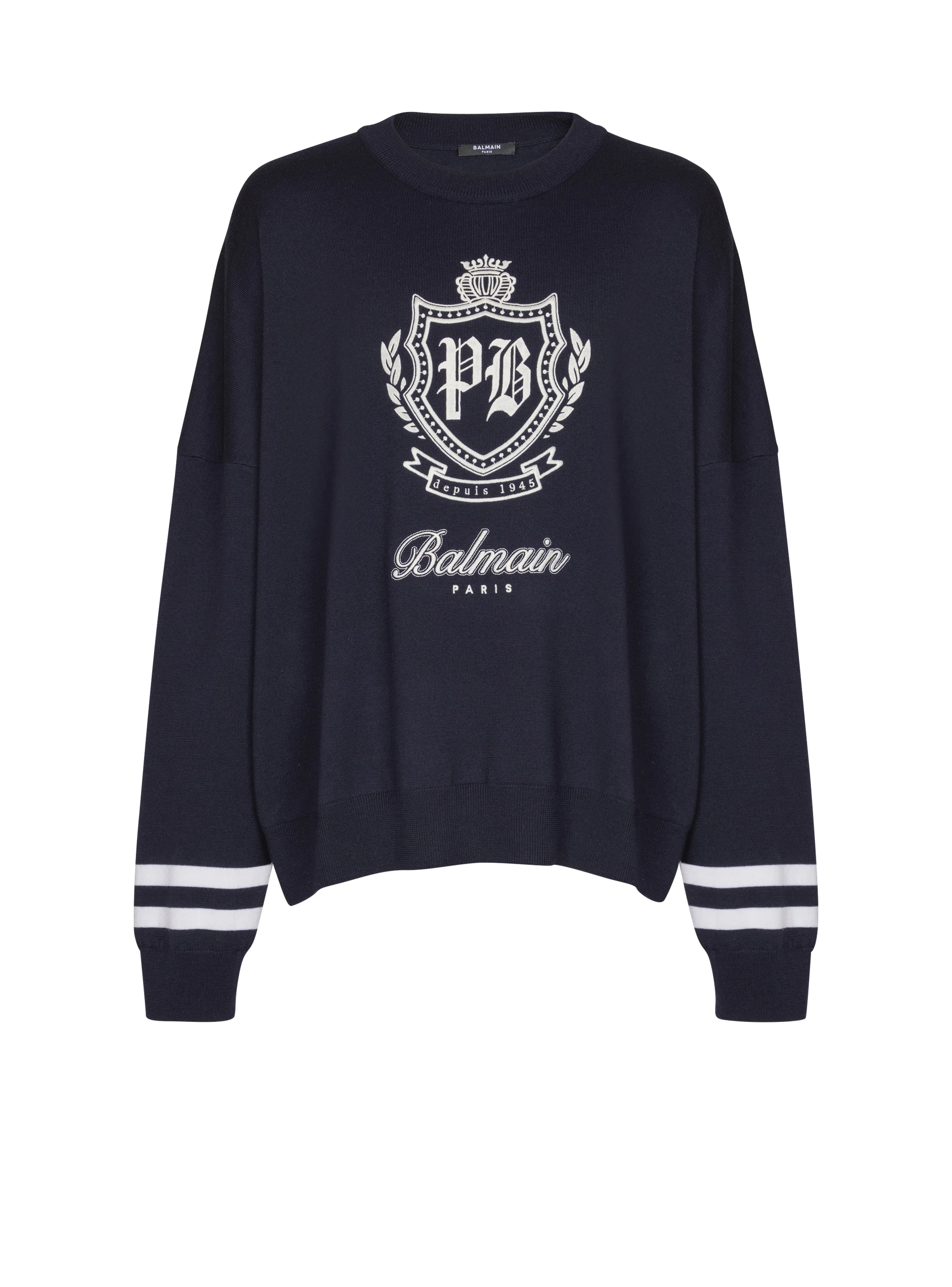 College Emblem knit jumper - 1
