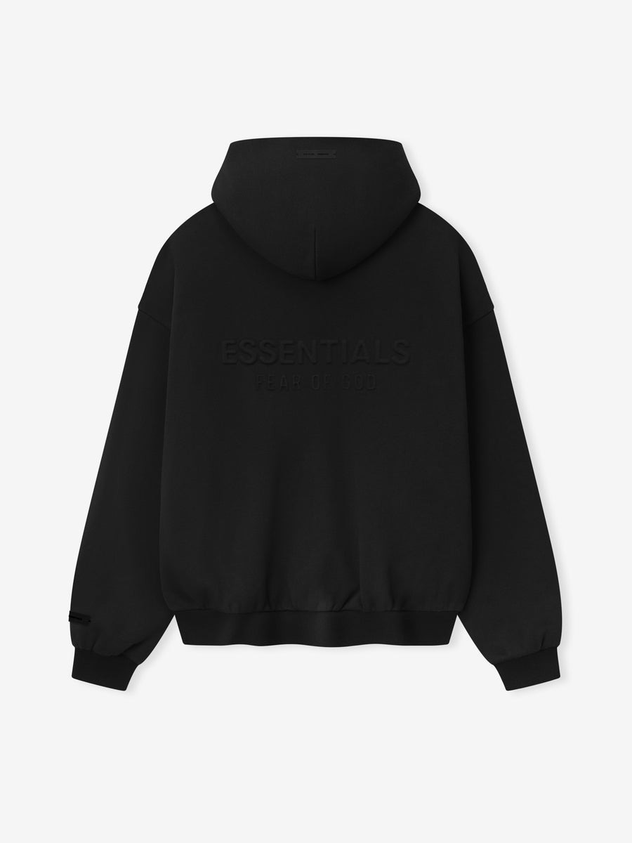 Embossed Classic Fleece Zip-Up Hoodie - 5
